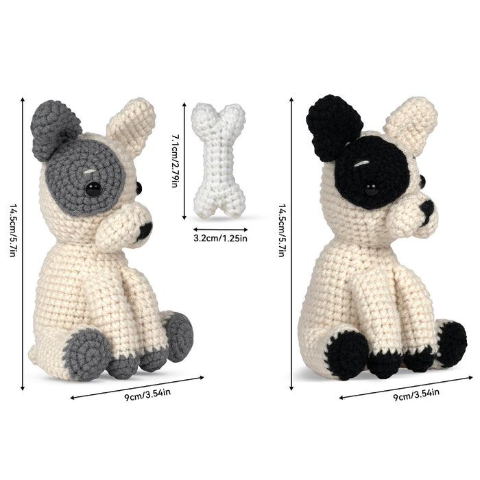 French Bulldog Amigurumi Crochet Kit F07N8-M212