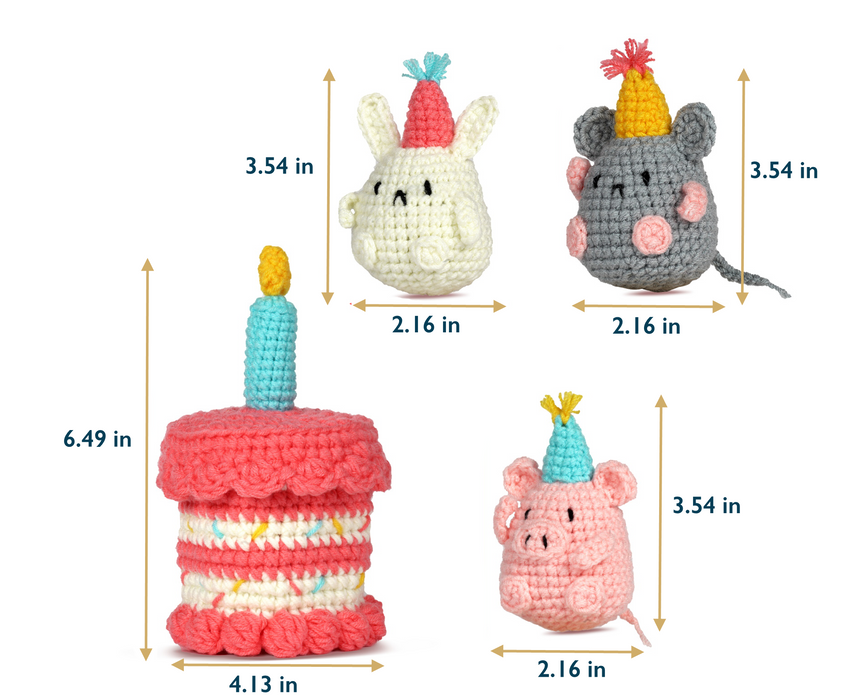 Birthday Party Amigurumi Crochet Kit F07N8-M213