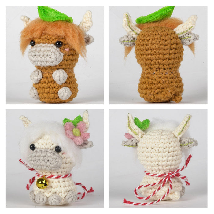 Mini Highland Cattle Amigurumi Crochet Kit F07N8-M245