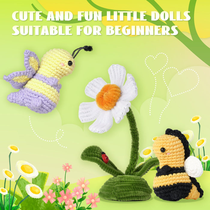 Bee Amigurumi Crochet Kit F07N8-M247