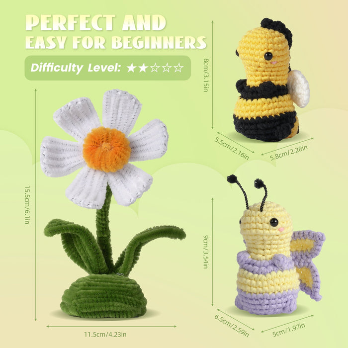 Bee Amigurumi Crochet Kit F07N8-M247