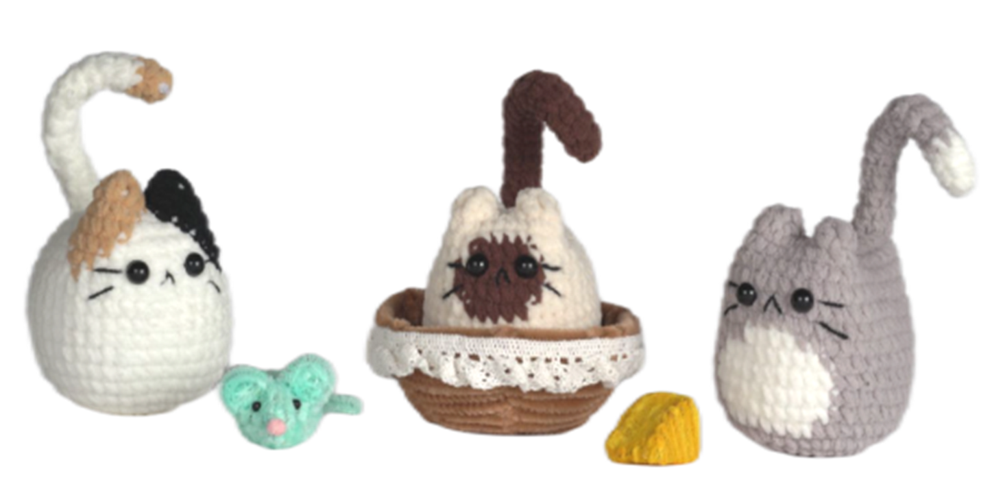 Cats Amigurumi Crochet Kit F07N8-M257