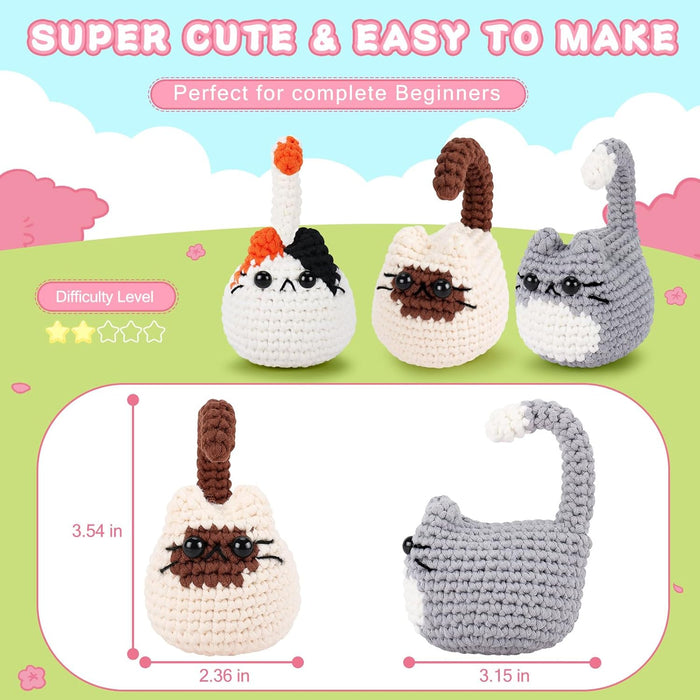 Cat Amigurumi Crochet Kit F07N8-M258