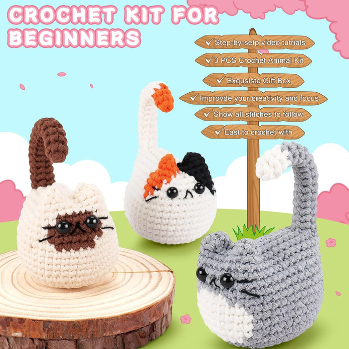 Cat Amigurumi Crochet Kit F07N8-M258