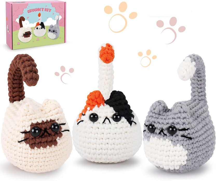 Cat Amigurumi Crochet Kit F07N8-M258