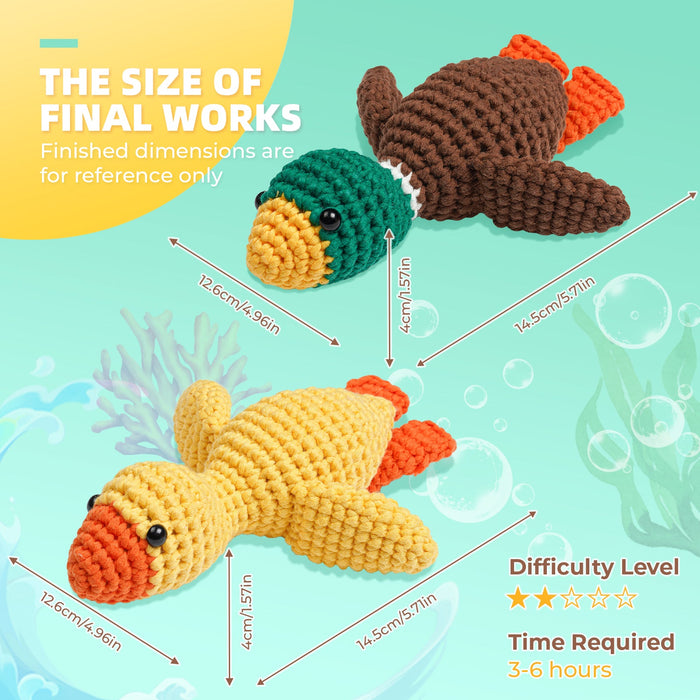 Duck Amigurumi Crochet Kit F07N8-M268
