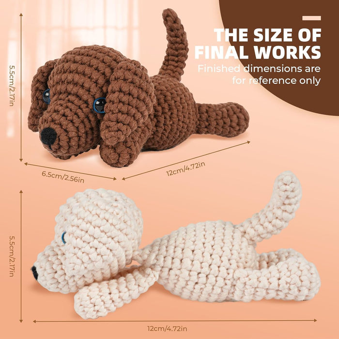 Puppy Amigurumi Crochet Kit F07N8-M287