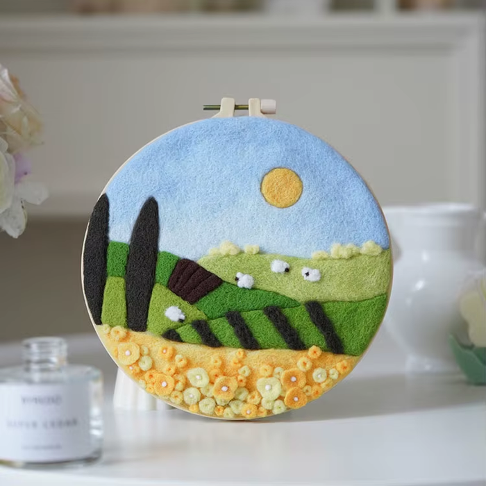 Countryside Landscape Needle Felting Kit F07N8-W351