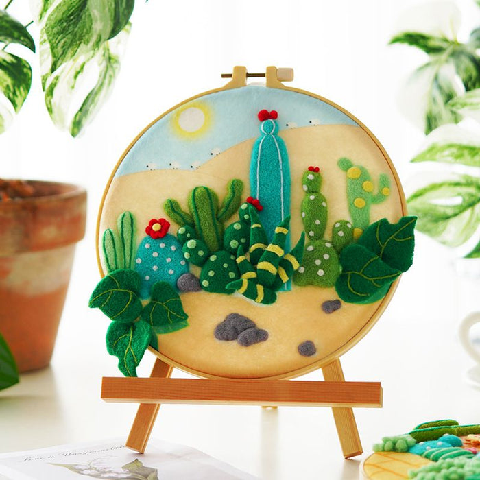 Desert Cactuses Needle Felting Kit F07N8-W438