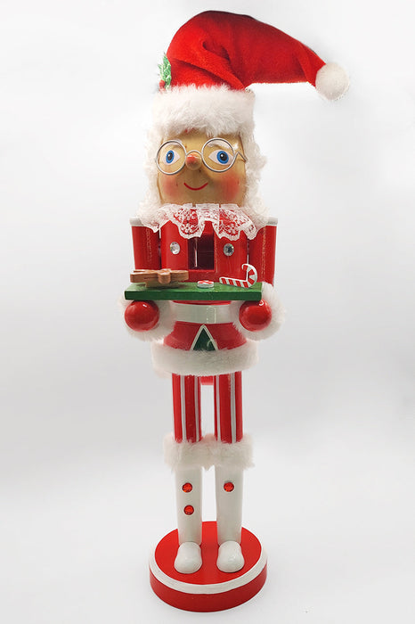 Christmas Santa Nutcracker. Wizardi Classic Festive Decoration F07M6-6 Gnom