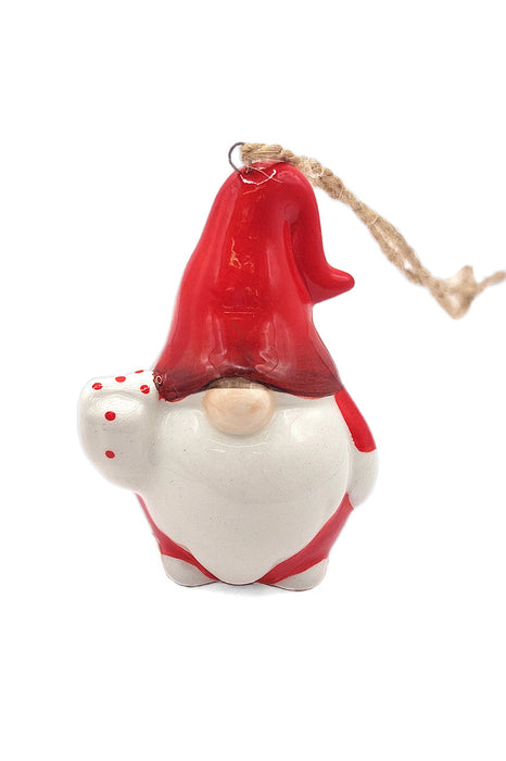 Christmas Ceramic Ornament - Gnome by Wizardi F07N7-22