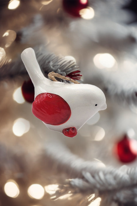 Christmas Ceramic Ornament - Bird by Wizardi F07N7-24