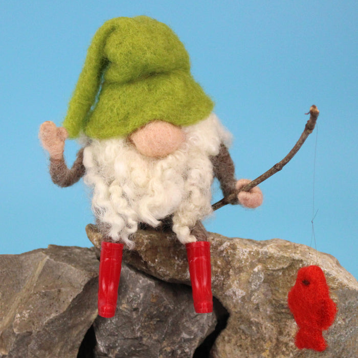 Felting Kit - Fishing Gnome Needle Felt Kit