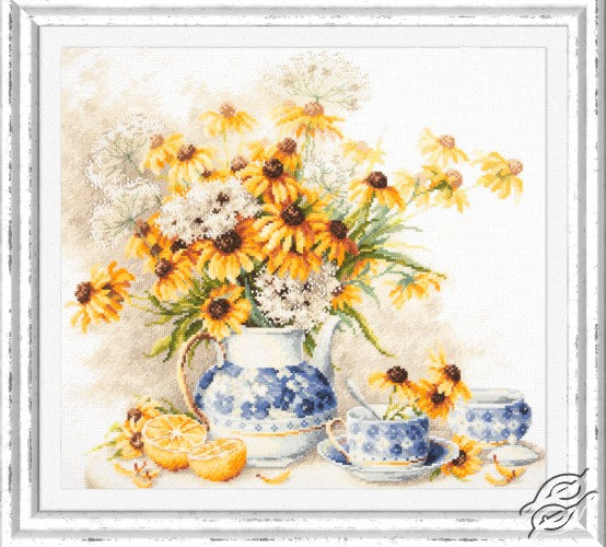 Flower Tea 50-08 Counted Cross-Stitch Kit