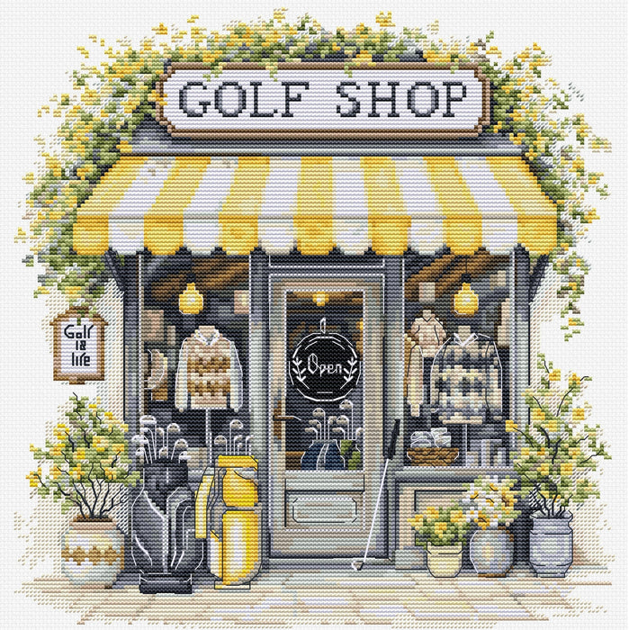 Golf shop B1438L Counted Cross-Stitch Kit