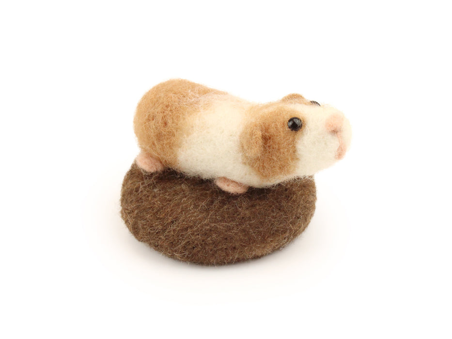 Felting Kit - Tiny Guinea Pig Needle Felt Kit. Amiguwoolli