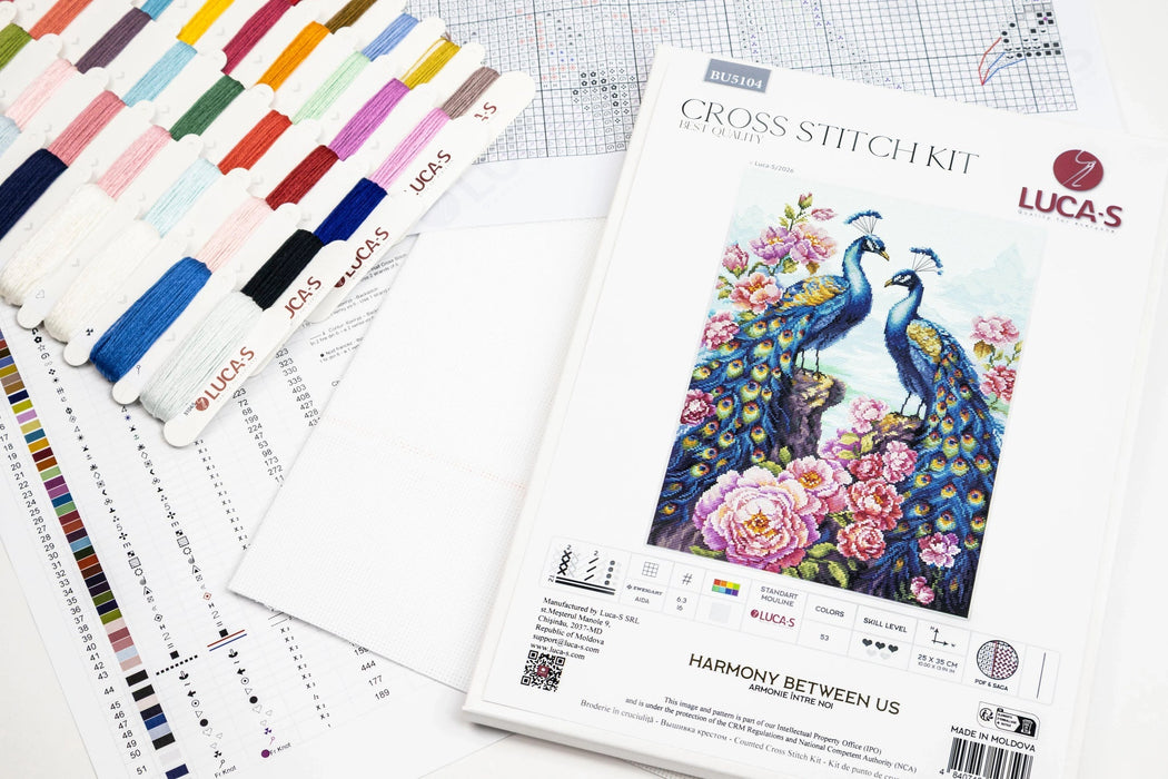 Harmony Between Us BU5104L Counted Cross-Stitch Kit