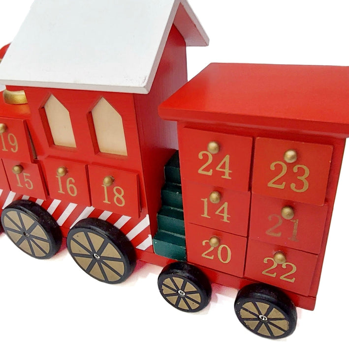 Wizardi Christmas Red Train Advent Calendar F07M14-4-Y01717