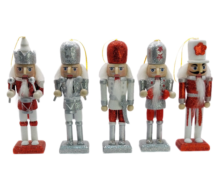 Christmas Nutcracker Set. Wizardi Classic Wooden Festive Decoration F07M14-16-N01249