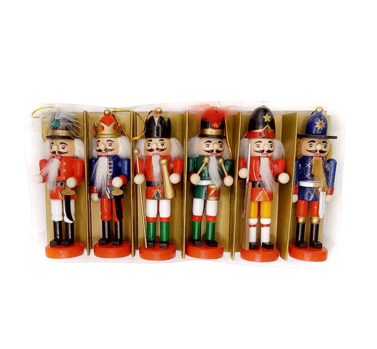 Christmas Nutcracker Set. Wizardi Classic Wooden Festive Decoration F07M14-7-N01382