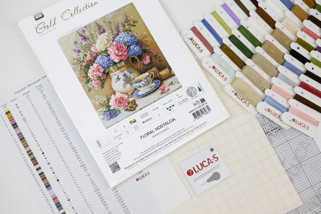 Floral Nostalgia B725L Counted Cross-Stitch Kit