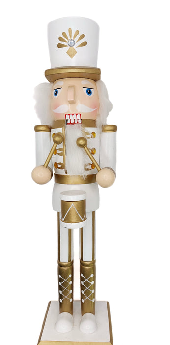 Christmas Nutcracker the Drummer. Wizardi Classic Wooden Festive Decoration F07M14-45-N01315A