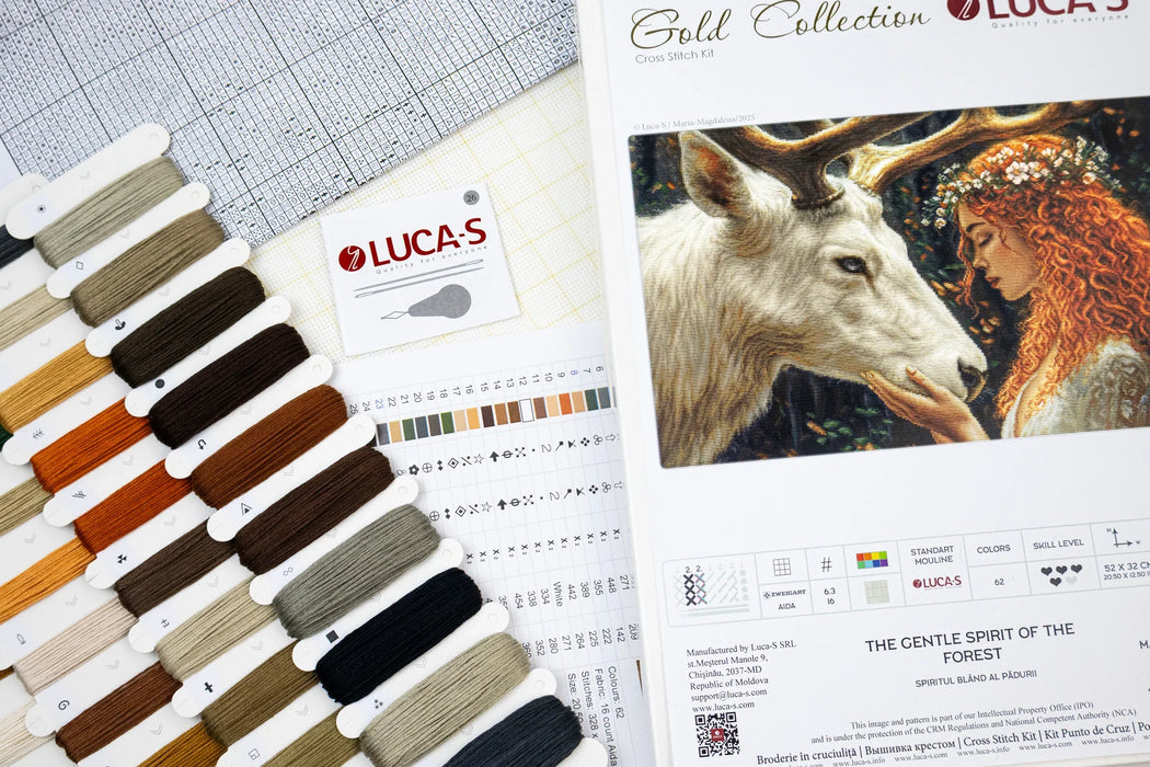 The Gentle Spirit of the Forest B724L Counted Cross-Stitch Kit