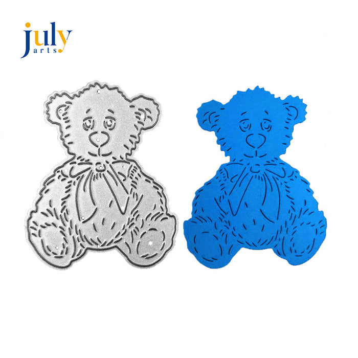 Teddy Bear Scrapbooking Cutting Die by Wizardi QJ118