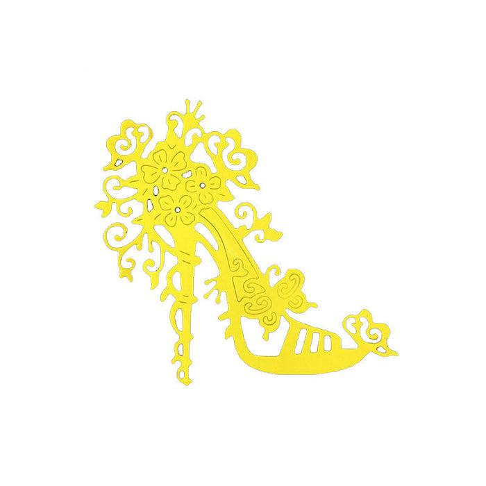 Floral High Heel Scrapbooking Cutting Die by Wizardi QJ85