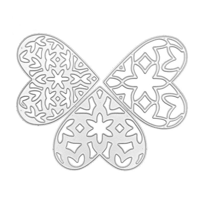 Hearts Scrapbooking Cutting Die by Wizardi QJ110