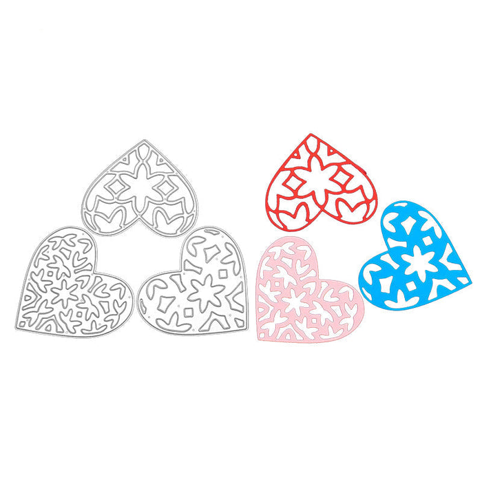 Hearts Scrapbooking Cutting Die by Wizardi QJ110