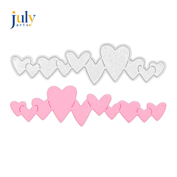 Heart Border Scrapbooking Cutting Die by Wizardi QJ53