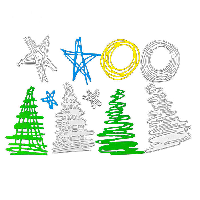 Trees Scrapbooking Cutting Die by Wizardi QJ111