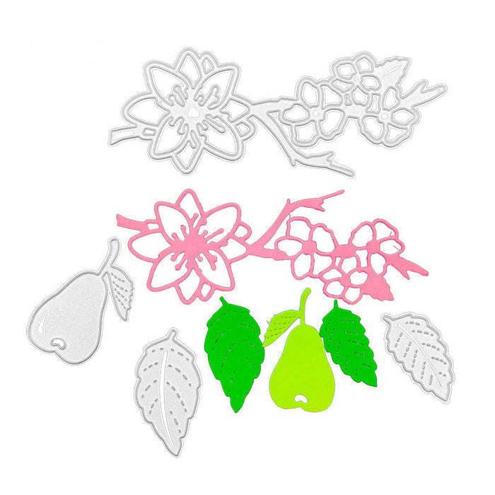 Pear Blossom Scrapbooking Cutting Die by Wizardi QJ124