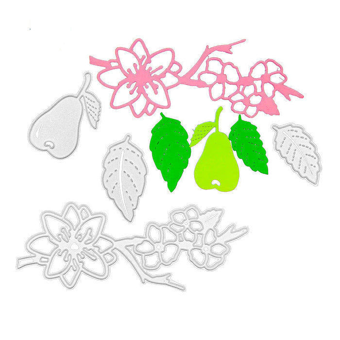 Pear Blossom Scrapbooking Cutting Die by Wizardi QJ124