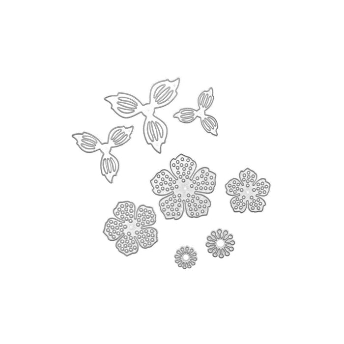 Floral Scrapbooking Cutting Die Set by Wizardi QJ68