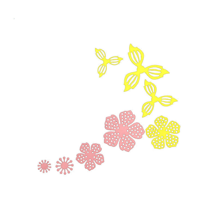 Floral Scrapbooking Cutting Die Set by Wizardi QJ68