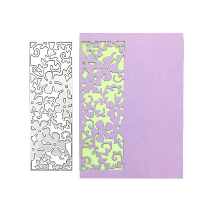 Floral Border Scrapbooking Cutting Die by Wizardi QJ109