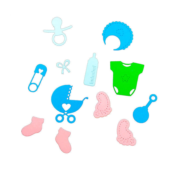 Baby Essentials Scrapbooking Cutting Die by Wizardi QJ90