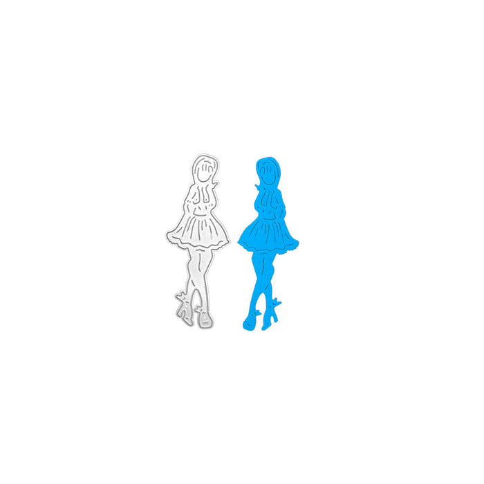Girl Scrapbooking Cutting Die by Wizardi QJ147