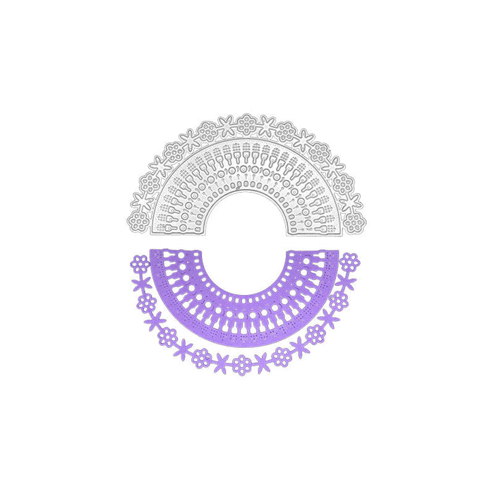 Floral Lace Border Scrapbooking Cutting Die by Wizardi QJ91