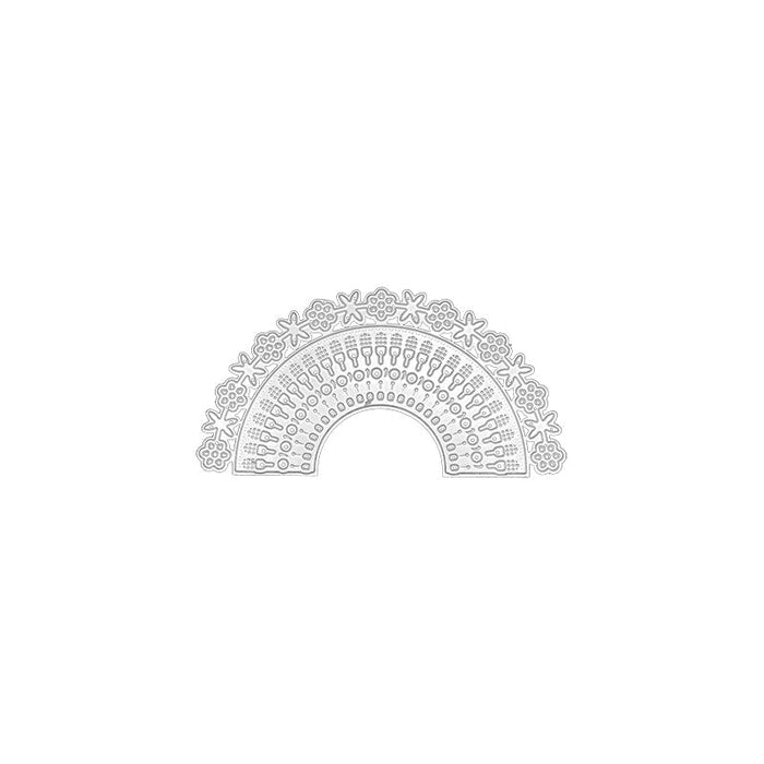 Floral Lace Border Scrapbooking Cutting Die by Wizardi QJ91