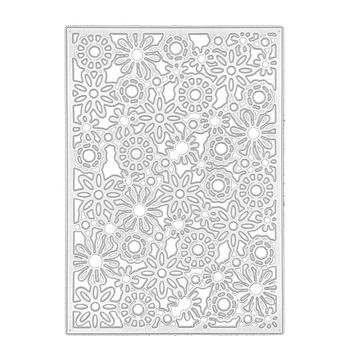Floral Panel Scrapbooking Cutting Die by Wizardi QJ97