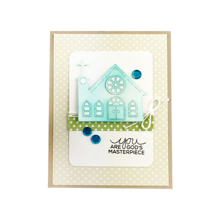 Church Scrapbooking Cutting Die by Wizardi QJ71