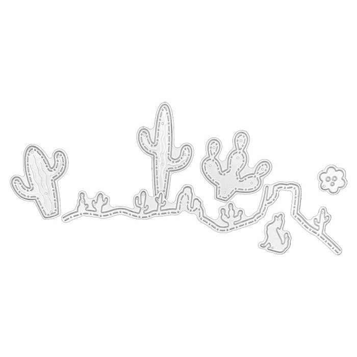 Cactus Border Scrapbooking Carbon Steel Cutting Die QJ81