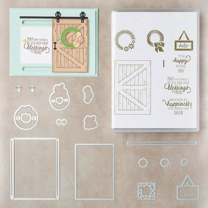 Door Clear Stamp & Metal Die Set QS10