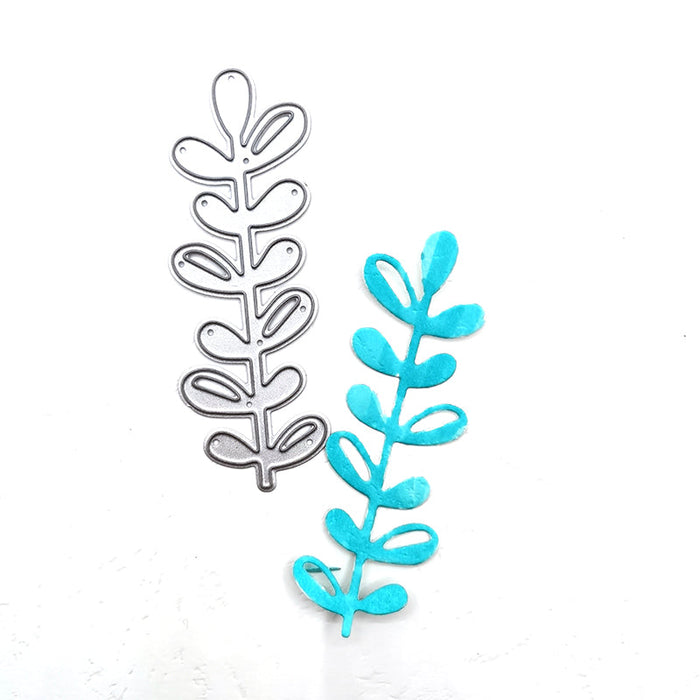 Leaf Branch Scrapbooking Cutting Die by Wizardi QJ121