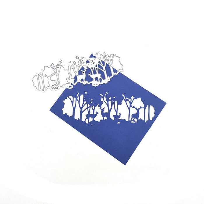 Forest Scene Scrapbooking Cutting Die by Wizardi QJ123