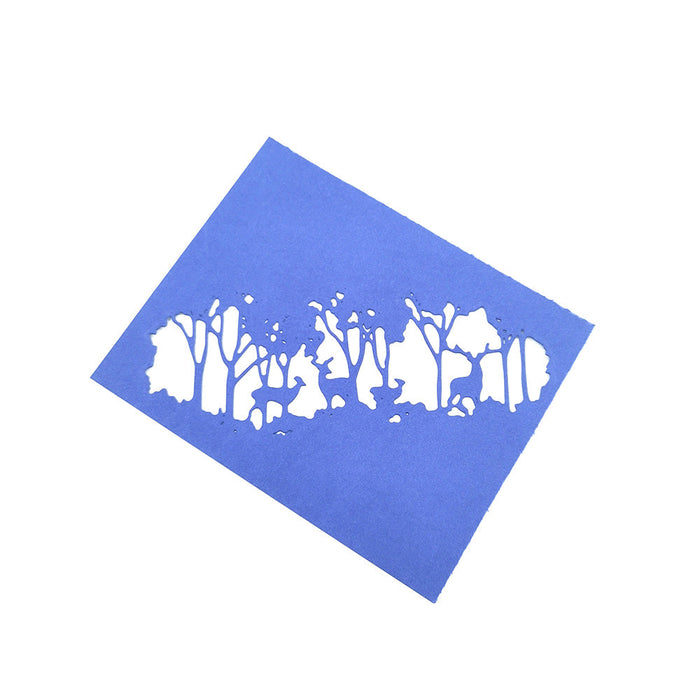 Forest Scene Scrapbooking Cutting Die by Wizardi QJ123