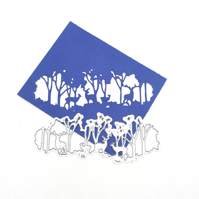 Forest Scene Scrapbooking Cutting Die by Wizardi QJ123